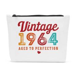 Sldpngo Lustige Make-up-Tasche für Frauen, Geburtstagsgeschenke für Frauen, Make-up-Taschen, Happy Anniversary Geburtstagsparty-Dekorationen, Frauen-Kosmetiktasche, 1964, 10*7.5*2 inch von Sldpngo