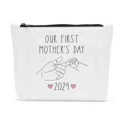 Sldpngo Make-up-Tasche, Muttertagsgeschenk für neue Mutter, zum ersten Muttertag 2024, lustiges Geschenk zum Muttertag, Geburtstag für Mutter, Make-up-Tasche, Geschenkidee, Kosmetiktasche, Mutter 2, von Sldpngo