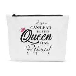 Sldpngo Make-up-Tasche für den Ruhestand, lustiges Geschenk zum Ruhestand, Geschenk für Frauen, Ruhestandsgeschenke für Frauen, Kosmetiktasche, Abschiedsgeschenk für Frauen, Queen, 10*7.5*2 inch von Sldpngo