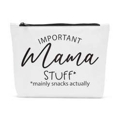 Sldpngo Make-up-Tasche zum Muttertag, für Mütter, wichtige Mama, lustige Make-up-Tasche, Geschenk zum Muttertag, Geburtstag, Ruhestand, Geschenk für Mutter, Mutter, Geburtstag, Geschenkidee, von Sldpngo