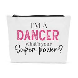 Sldpngo Tanz-Make-up-Tasche, lustiges Geschenk für Mädchen, Tanzgeschenke, Tanz-Kosmetiktaschen für Tänzer, Tanzlehrer, Tänzer-Make-up-Tasche, Weihnachts- und Geburtstagsgeschenke für Tänzer, Super, von Sldpngo