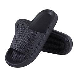 Sleeleece Badeschuhe Herren Damen Cozyslides Hausschuhe rutschfeste Badelatschen Sommer Strand Pool Sliders Eva Super Weich Badeschlappen Dicke Pantoletten Wolkenschuhe Slippers von Sleeleece