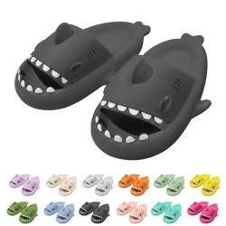 Sleeleece Cloud Shark Slides Slippers Damen/Herren Hai Hausschuhe Haifisch Schlappen Unisex Badeschuhe für Sommer Badeschlappen rutschfeste Dusch Badeschuhe Strand Sandalen von Sleeleece