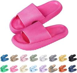 Sleeleece Cozyslides Original Damen Schlappen 100% EVA Super Weich Rutschfest Badeschuhe Herren Slippers Badeschlappen Cloudyzz Hausschuhe Sommer Dicker Sohle Unisex Pantoletten von Sleeleece