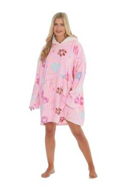 Sleep Snob - Übergroße Decke Hoodie Sweatshirt fur Damen | Fleece Kapuzenpullover Oversize mit Armeln (Donuts, Einheitsgröße) von Sleep Snob