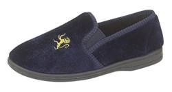 Jungen Lion Motiv Twin Gusset Pantoffeln mit Gummisohle UK Größen (Jungen/Jugend) 11,12,13,1,2,3,4,5 - Jungen', Marine, 37 von Sleepers