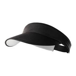 Sleeping forest Sonnenschild Visor Running Fahrradhelm Visor Cap Herren Sport Schirmmütze Damen Sommer Mädchen Tennis Cap Golf Sonnenschutz Sonnenschild Damen Visors Weiß Tennis Caps Jogging Schwarz von Sleeping forest