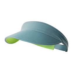 Sleeping forest Sonnenschild Visor Sommer Sport Sonnenschild Damen Sonnenschutz Visor Cap Bewegung Tennis Cap Weiß Golf Visors Männer Laufen Schirmmütze Damen Tennis Caps Trocknet Schnell Türkis von Sleeping forest