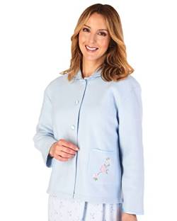 Slenderella Bettjacke aus Polarfleece, bestickt, 61 cm, blau, 42 von Slenderella