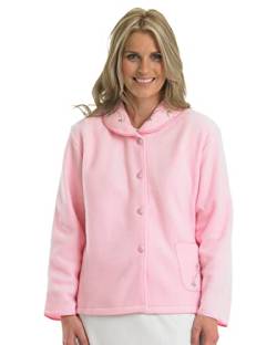 Slenderella Bettjacke aus Polarfleece, bestickt, 61 cm, rose, 36 von Slenderella