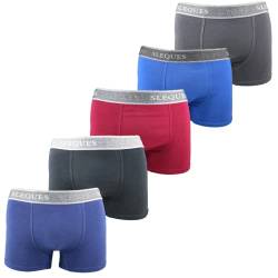 Sleques Boxershorts 5er Pack Hochwertige Kinder Unterhosen Optimaler Baumwolle Shorts für Jungen Farbenvielfalt Größe 116-164 B-100 (PS-B-200, 134-140) von Sleques