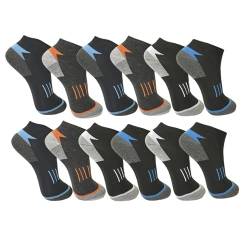 Sleques Männer Socken 10er Pack Hochwertige Baumwolle Herren Sneaker Füßlinge Jungen Sommer Strümpfe Gr. 39-46 (39-42, PS-S-4075) von Sleques