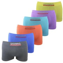 Sleques Premium Boxershorts 6er Pack - Hochwertige Kinder Unterhosen - Optimaler Mikrofaser Shorts für Jungen - Farbenvielfalt - Größe 98-104 (2-4) A.4100 von Sleques