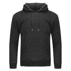 Sliktaa Herren Pullover Slim Fit mit Kapuze Warm Winter Herbst Sport Gym Outdoor Winddicht von Sliktaa