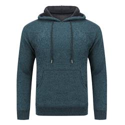 Sliktaa Herren Pullover Slim Fit mit Kapuze Warm Winter Herbst Sport Gym Outdoor Winddicht von Sliktaa