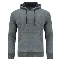 Sliktaa Herren Pullover Slim Fit mit Kapuze Warm Winter Herbst Sport Gym Outdoor Winddicht von Sliktaa