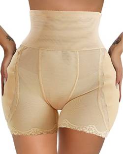 Hip Enhancer Shapewear für Frauen Hip Dip Pads Butt Shaper Gepolsterte Unterwäsche Fake Hüfte Polsterung Butt Enhancer Bauchkontrolle, nude, X-Large von Sliot