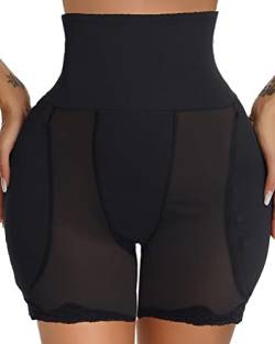 Hip Enhancer Shapewear für Frauen Hip Dip Pads Butt Shaper Gepolsterte Unterwäsche Fake Hüfte Polsterung Butt Enhancer Bauchkontrolle, schwarz, XX-Large von Sliot