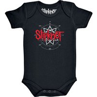 Slipknot Body für Neugeborene - Metal-Kids - Star Symbol - für Mädchen & Jungen - schwarz  - Lizenziertes Merchandise! von Slipknot