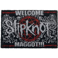 Slipknot Fußmatte - Welcome Maggot - schwarz/weiß/rot  - Lizenziertes Merchandise! von Slipknot