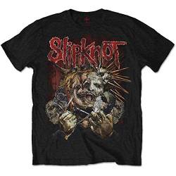 Slipknot Herren T-Shirt Schwarz Schwarz Large Gr. X-Large, Schwarz von Slipknot