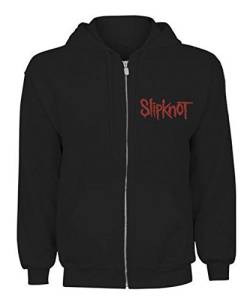 Slipknot Herren Totenkopfzähne Hoodie, Schwarz, M von Slipknot