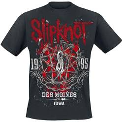 Slipknot Iowa Star Männer T-Shirt schwarz 3XL 100% Baumwolle Band-Merch, Bands von Slipknot