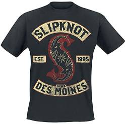 Slipknot Iowa des Moines Männer T-Shirt schwarz M 100% Baumwolle Band-Merch, Bands von Slipknot