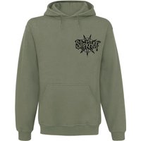 Slipknot Kapuzenpullover - Group Star - M bis XXL - für Männer - Größe M - oliv  - Lizenziertes Merchandise! von Slipknot