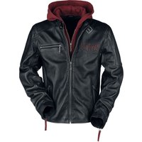 Slipknot Lederjacke - EMP Signature Collection - L bis 3XL - für Männer - Größe XL - schwarz/rot  - EMP exklusives Merchandise! von Slipknot