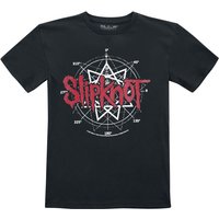 Slipknot T-Shirt für Kinder - Metal-Kids - Star Symbol - für Mädchen & Jungen - schwarz  - Lizenziertes Merchandise! von Slipknot