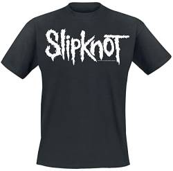 Slipknot White Logo Männer T-Shirt schwarz 3XL 100% Baumwolle Band-Merch, Bands, Nachhaltigkeit von Slipknot
