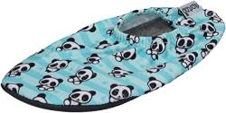 Slipstop Hausschuhe Badeschuhe Cubs Blue Panda hellblau, Größe:21/23 EU von Slipstop