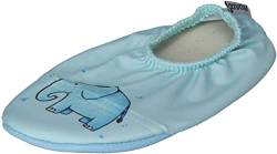 Slipstop Kinder Hausschuhe Badeschuhe HANT Elefant blau, Größe:27/29 EU von Slipstop