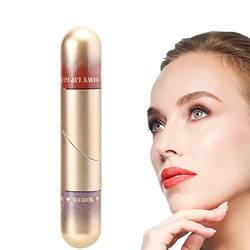 Lipgloss | Flüssiger, langlebiger 2-in-1-Lippenstift - Lip Plumper Makeup Set Kit, wasserfestes Lipgloss-Set, pigmentiertes Lippen-Make-up-Geschenk von Sloane