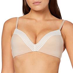 Sloggi Damen Wow Embrace PU Push-Up BH, Beige, Large von Sloggi