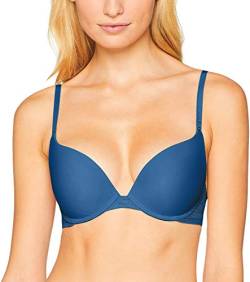 Sloggi Damen Zero Lace Whum Push-Up BH (80C, Blau(E3)) von Sloggi