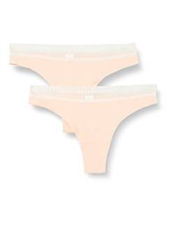 sloggi Damen GO Ribbed C2P Brazil, Powder Orange, XS (2er Pack) von Sloggi