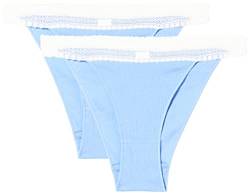 sloggi Damen GO Ribbed C2P Tanga, Riviera, L (2er Pack) von Sloggi