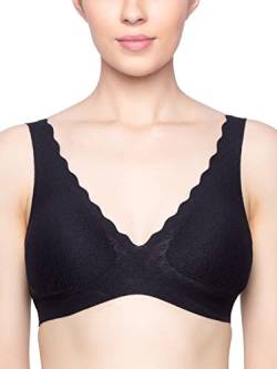 sloggi Damen ZERO Feel Lace Bralette Bustier, Black, XS von Sloggi