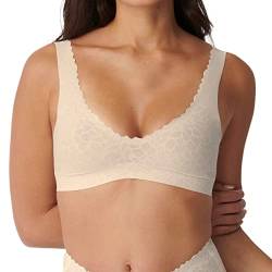 sloggi Damen Zero Feel Lace 2.0 Bralette Bustier, Angora, XL von Sloggi