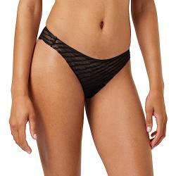 sloggi Damen Zero Lacy H Tiny Tanga, Black, L von Sloggi