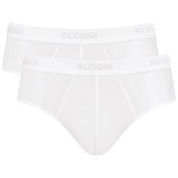 sloggi men Herren 24/7 Midi 2P Slip, White, 5 von Sloggi