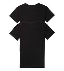 sloggi men Herren 24/7 SH 03 O-Neck 2P Unterhemd, Black, 8 von Sloggi