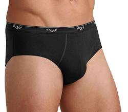 sloggi men Herren Basic Midi 2P Slip, Black, 4 von Sloggi