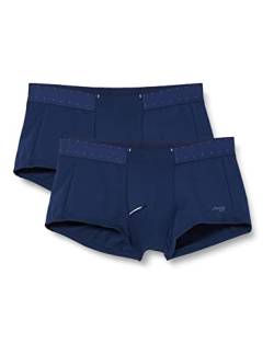 sloggi men Herren MADE Hipster Lifeguard 2P Retroshorts, Blue Black, XL von Sloggi