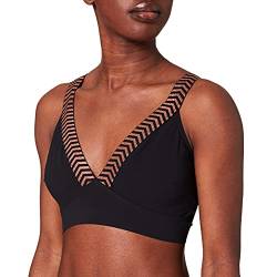 sloggi shore Damen Mili Atoll Bralette Padded Bikini, Black, XL von Sloggi