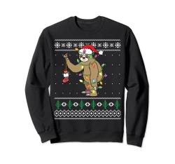 Funny Christmas Shirt Women Men Kids Ugly Xmas Sweater Sweatshirt von Sloth Lover Christmas Ugly Sweaters Co