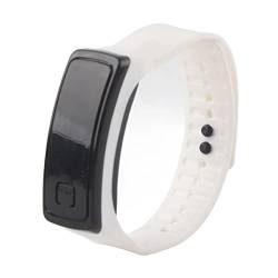 Sluffs Sport-Armbanduhr mit 12-Stunden-Zifferblatt, LED-Armbanduhr mit elektronischem Display, Sportuhr für Herren und Damen, Armbanduhr mit elektronischem Display für Outdoor-/Indoor-Laufen (Blanco) von Sluffs
