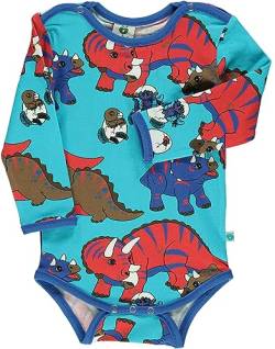 Småfolk Baby Boys Body LS, Dinosaur Infant and Toddler Costumes, Blue Atoll, 98 von Småfolk